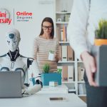 Featured image highlighting the importance of AI in education with students and teachers using smart technologies, personalized learning tools, and AI-powered systems in a modern, interactive classroom setting.