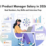 AI product manager salary 2026 featured image showing global salary comparison key skills and career growth in artificial intelligence product management