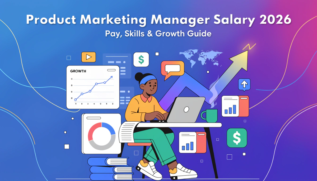 Product marketing manager salary 2026 with career growth skills and pay trends.
