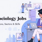 Featured image illustrating MA Sociology career opportunities across government, corporate, social sector, research and academic fields.