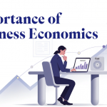 Featured image showing a business professional analysing economic data to make informed decisions about costs, pricing, markets and business growth.